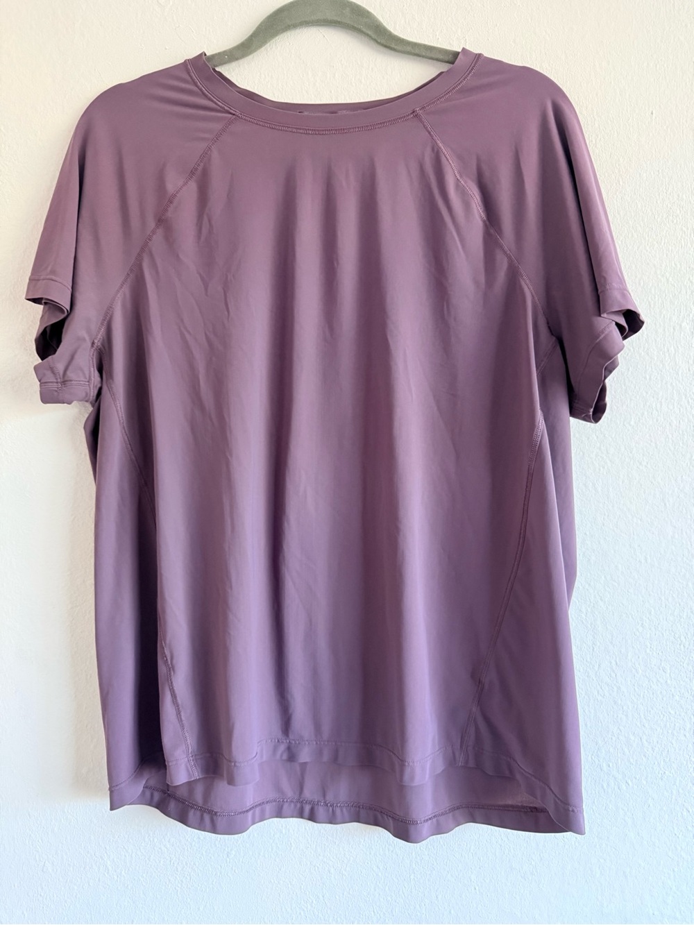 Athleta Ultimate Training Performance Crew Neck Shirt - purple